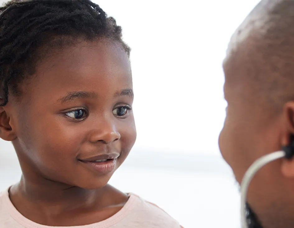 child with pediatric doctor