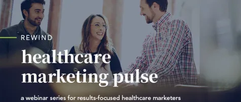 three digital marketers around a table for healthcare marketing pulse