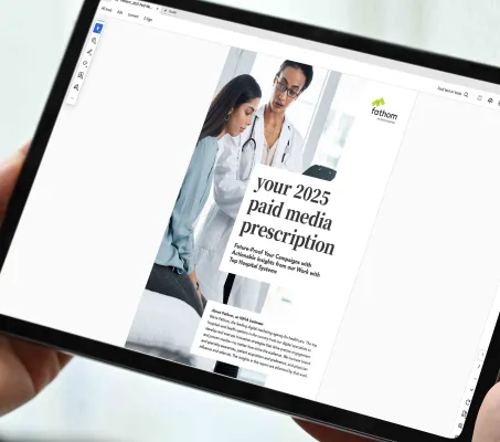 Paid Media Prescription on tablet–article 