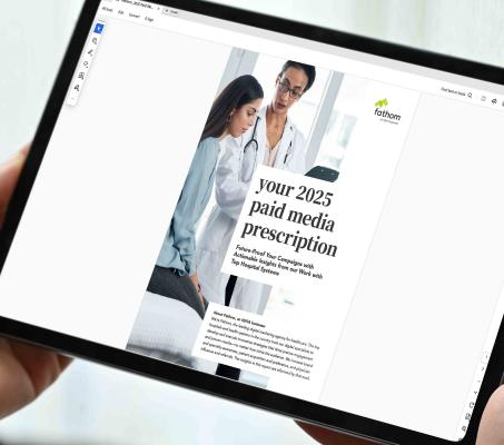 Paid Media Prescription on tablet–article 